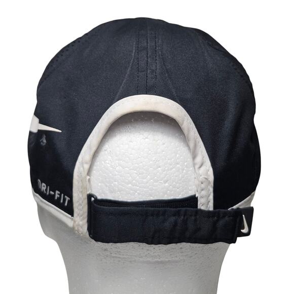 Nike Dri Fit Featherlight Hat Cap Big Logo Black White Breathable Soft Shell - Picture 5 of 15